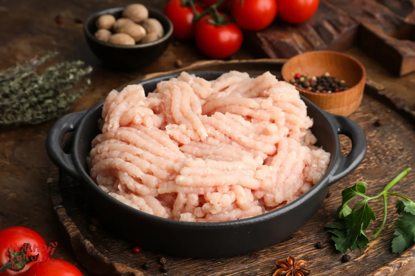 Мясо индейки рубленое (белое мясо)