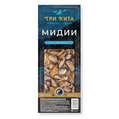 Мидии в масле по-гречески Три Кита 200г