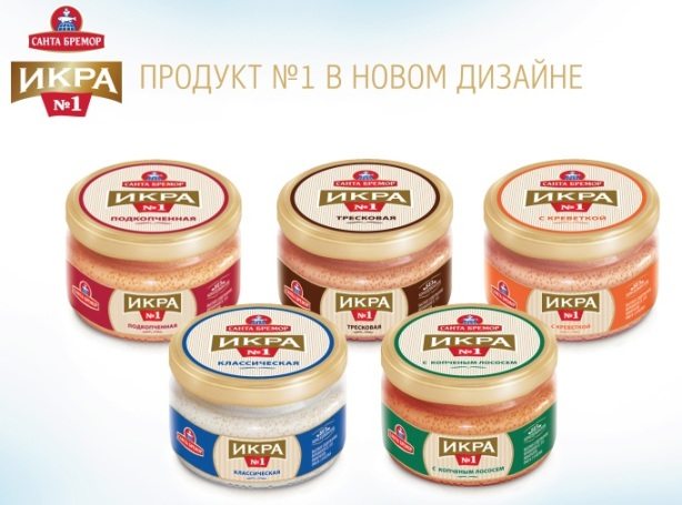 Икра мойвы в ассортименте 180г